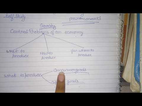 Central problems of an economy  chapter 2