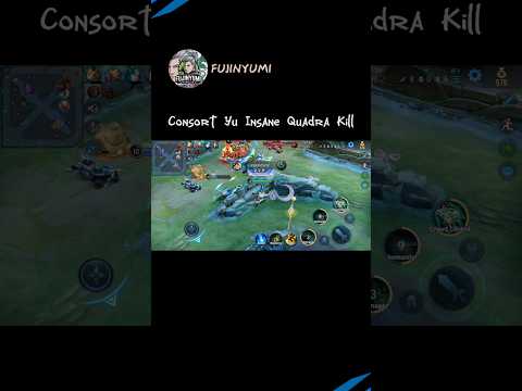INSANE QUADRA KILL BROUGHT TO YOU BY CONSORT YU #hok #hokglobal #honorofkings #viralvideo #foryou
