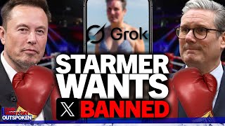 "Secret plot" Keir Starmer bid to SHUT Elon Musk's X in the UK over Grok meaning end of free speech