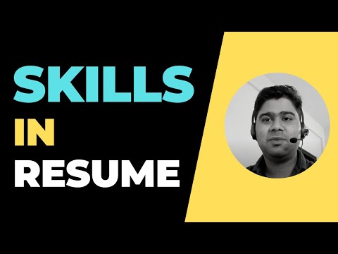 How to write Skills in Resume (Hindi)