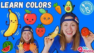 Learn Colors, Fruits & Veggies for Toddlers with Ms  Alyssa | Toddler Learning Video | First Words