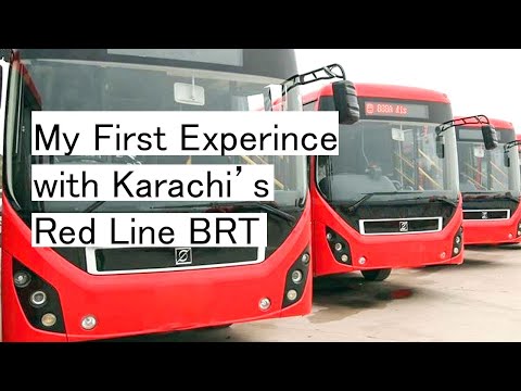 My First Experience with Karachi's Red Line Bus Rapid Transit (BRT)