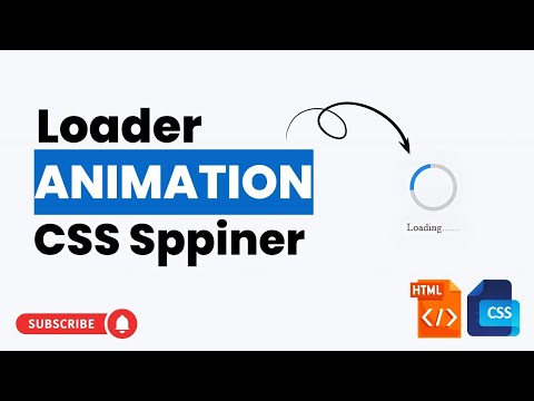 Create a CSS Spinner Loader Animation Using HTML & CSS