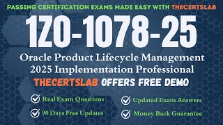 1Z0-1078-25 PDF Questions Oracle Product Lifecycle Management 2025 Implementation Professional Exam