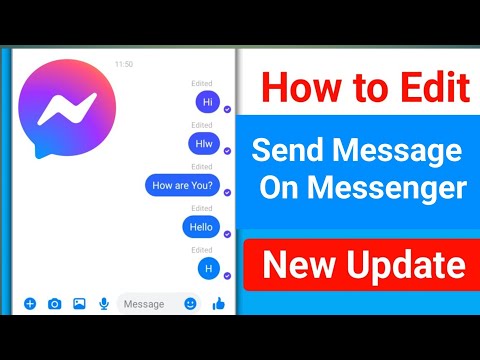 How to Edit Sent Messages in Messenger  Messenger Edit Message Facebook Messenger Message Edit