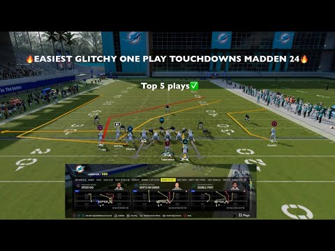 Top 5 one play touchdowns in Madden 24 (glitch cheese plays)