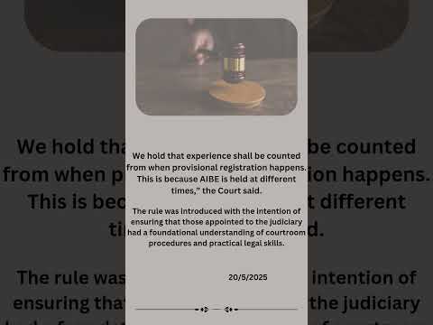 Three Year Practice necessary .               All Indian Judges Association v/s UOI .. 2025