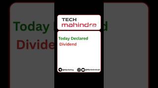 Tech Mahindra Dividend 2025 • Tech mahindra share news • Dividend 2025 #techmahindra #dividend