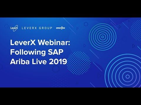 Following the SAP Ariba Live Conference: LeverX Webinar