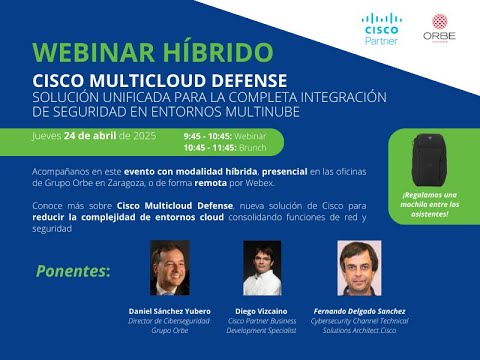 🚨 Webinar Explosivo: Domina la seguridad en la nube con Cisco Multicloud Defense
