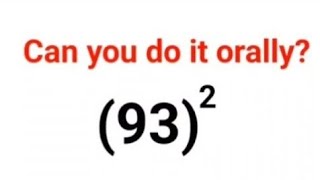 Shortcut to find Square of a number MENTALLY! 99% don't know this trick!