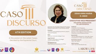 LABOR LAW | Caso Discurso: 6th Edition