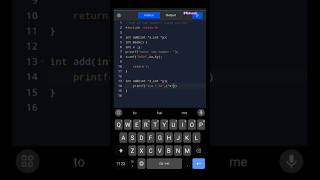 using Pointers sum of two numbers #pointersinc #pointers #youtubeshorts #shorts #clanguage #coding
