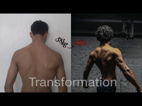 My Skinny to Muscular Natural Body Transformation || 58-78kg