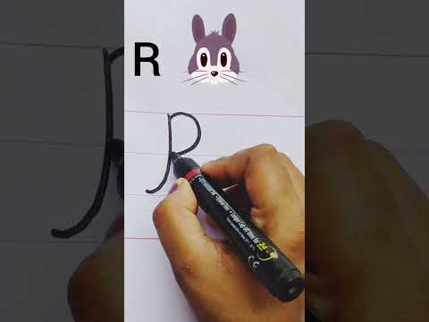 Capital R in cursive writing|cursive letters|AtoZ cursive letter's |How to make Rin cursive writing