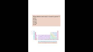 Identify an element using the periodic table #chemistry #practiceproblems #periodictable #testprep