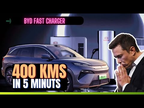 China's BYD's NEW 5 Minute Car Charging System shocked the world