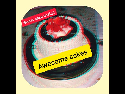awesome cake design| chocolate cake| #evergreen #glazecake #soeasy #shorts  #YouTubeshorts #viral