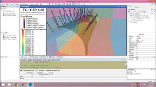 FLAC 3D Free training course _ Create  Rock bolt (Structural elements)