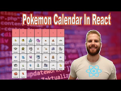 Pokemon Calendar in React
