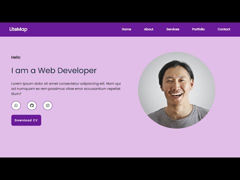 Build a Responsive Portfolio Website from Scratch with HTML, CSS, and JavaScript