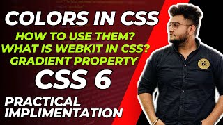 CSS Colors Property | Gradient Effect | Web Development Course In Hindi