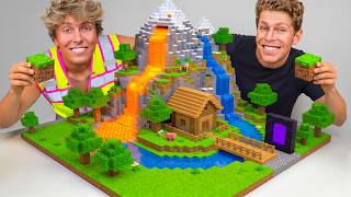 I Built a Minecraft City In Real Life!