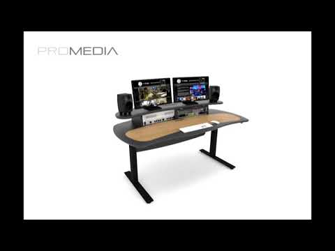 AKA Design's ProMedia sit-stand edit desk