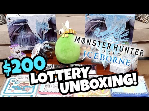 UNBOXING $200 of Monster Hunter World Iceborne Japanese Kuji!