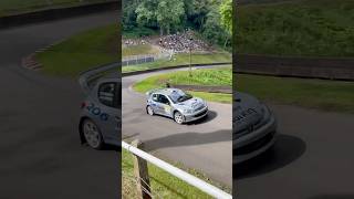Peugeot 206 rally car at the uk’s oldest hill climb track | Shelsley Walsh classic nostalgia 2024