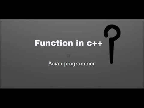 function in c++||C++ Tutorials #6