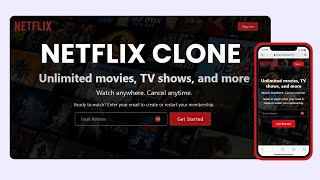 ⚡ React Mastery Unlocked: Build a Responsive Netflix Clone ⚡HTML, CSS, Bootstrap