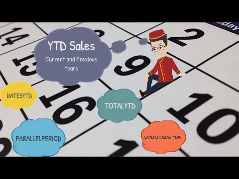 Power Pivot Excel  | DAX -  YTD measure with DATESYTD, TOTALYTD, PARALELLEPERIOD, SAMEPERIODLASTYEAR