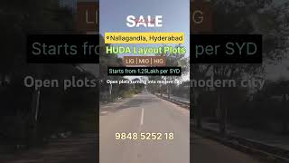 SALE Nallagandla HUDA layout plots LIG MIG HIG #9848525218 #realestate #openplots
