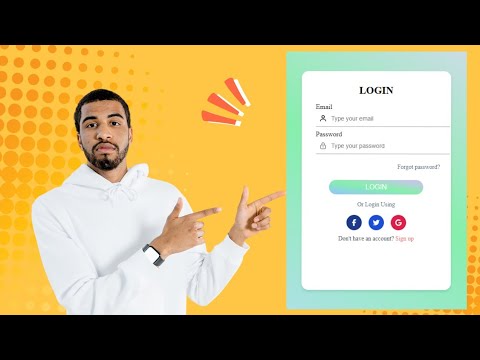 Create a Stunning Login Page using HTML, CSS  | Step-by-Step Tutorial for Beginners