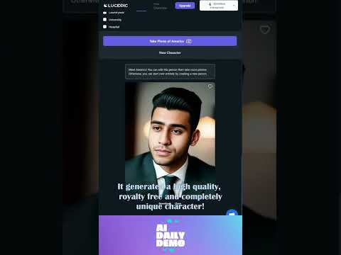 Lucidpic: Bringing Your Imagination to Life with AI-Generated Characters