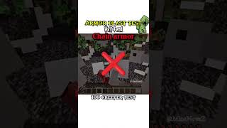 Minecraft ARMOUR vs CREEPER 💥 | OP Explosion Test 😱 #minecraft #armorvscreeper #armortest #trending