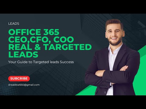 HOW TO SCRAPE REAL AND TARGETED LEADS FOR OFFICE 365 EMAILS 2025
