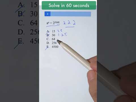 How to solve Hard math problem with exponents | Trick Question | Gmatbuddy #shorts #maths #math