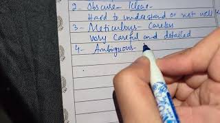 Vocabulary | Assistant college education SPSC | SPSC MCQS