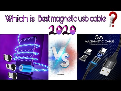 Magnetic usb cable ,luminous magnetic charging cable review |  magnetic usb cable aliexpress(Hindi)