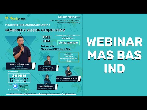 Webinar with Mas Bas - Discuss Youtube Passion and Career Development
