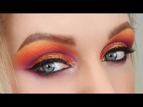 SUNSET EYESHADOW MAKEUP TUTORIAL - halo edition - Morphe x jaclyn hill palette vol.2