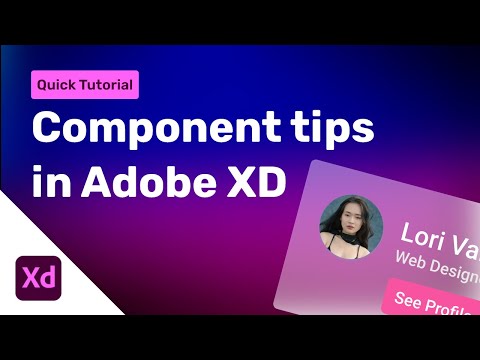 How to Make Components in Adobe XD Free - Speed Art #uidesign #adobexd  #uidesigntutorial
