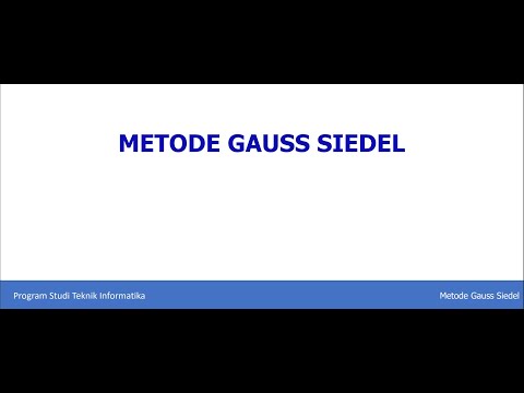 TA METNUM_201943570004_Metode Gauss Seidel