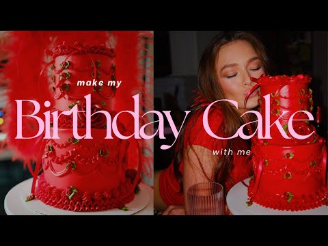 Make my birthday cake with me | vintage style