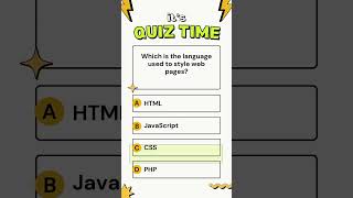 Which is the language used to style web pages? #CSS #WebStyling #TechExplained #HTML #TechKnowledge