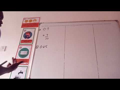 CHANGING DECIMAL  TO FRACTION