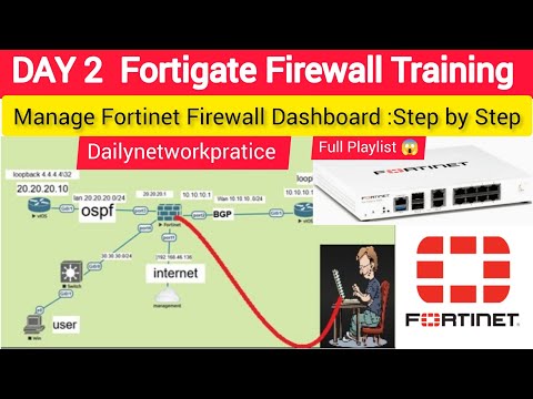 Day 2 🔥 Fortigate Firewall Dashboard Explained! | Setup & Management Guide (Fortinet Tutorial 2025)