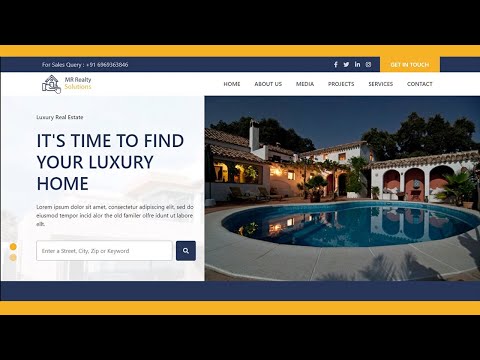 Real Estate Website Design Template | Web Inspo